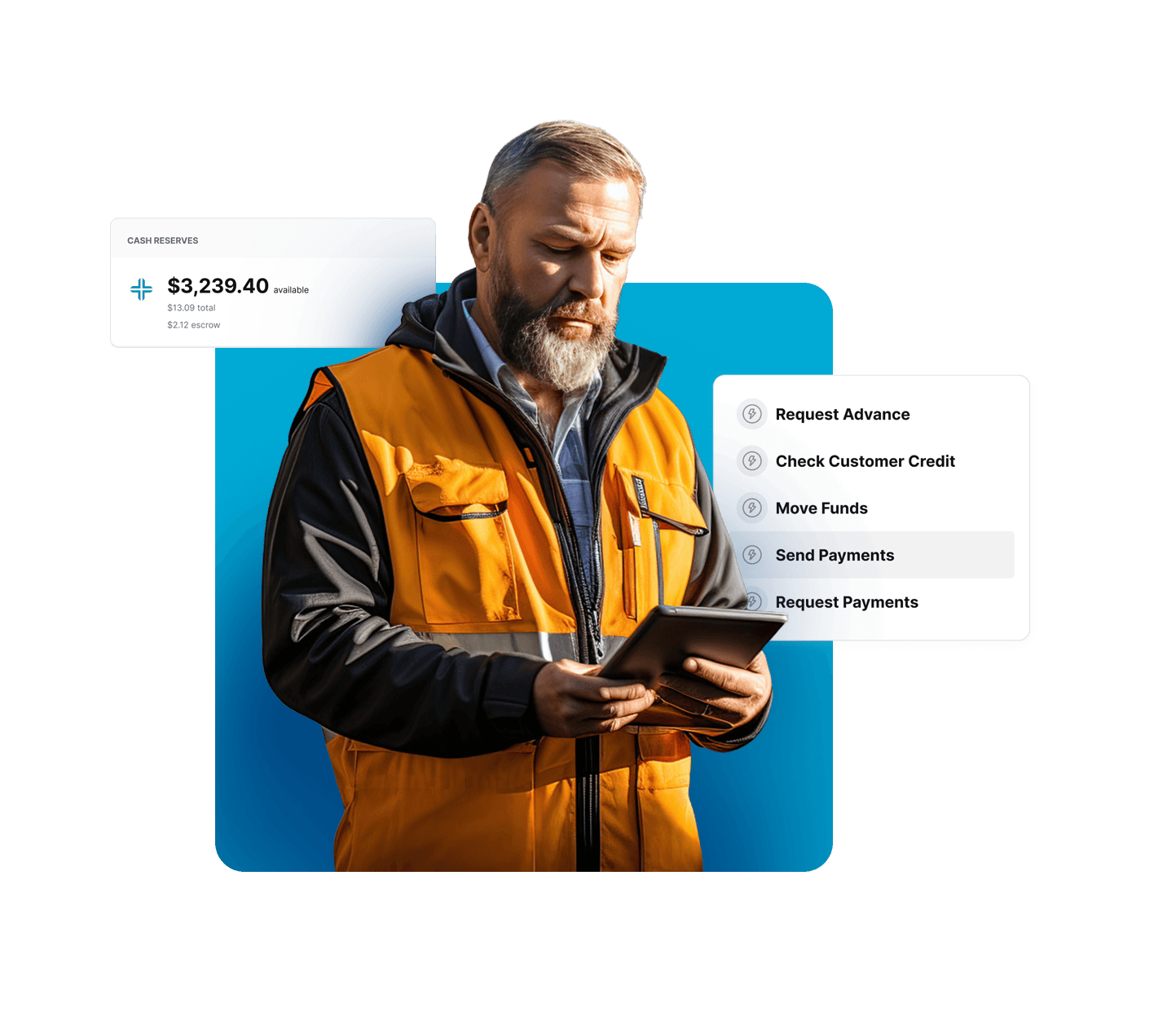 Man checking his account in the LoadPay app