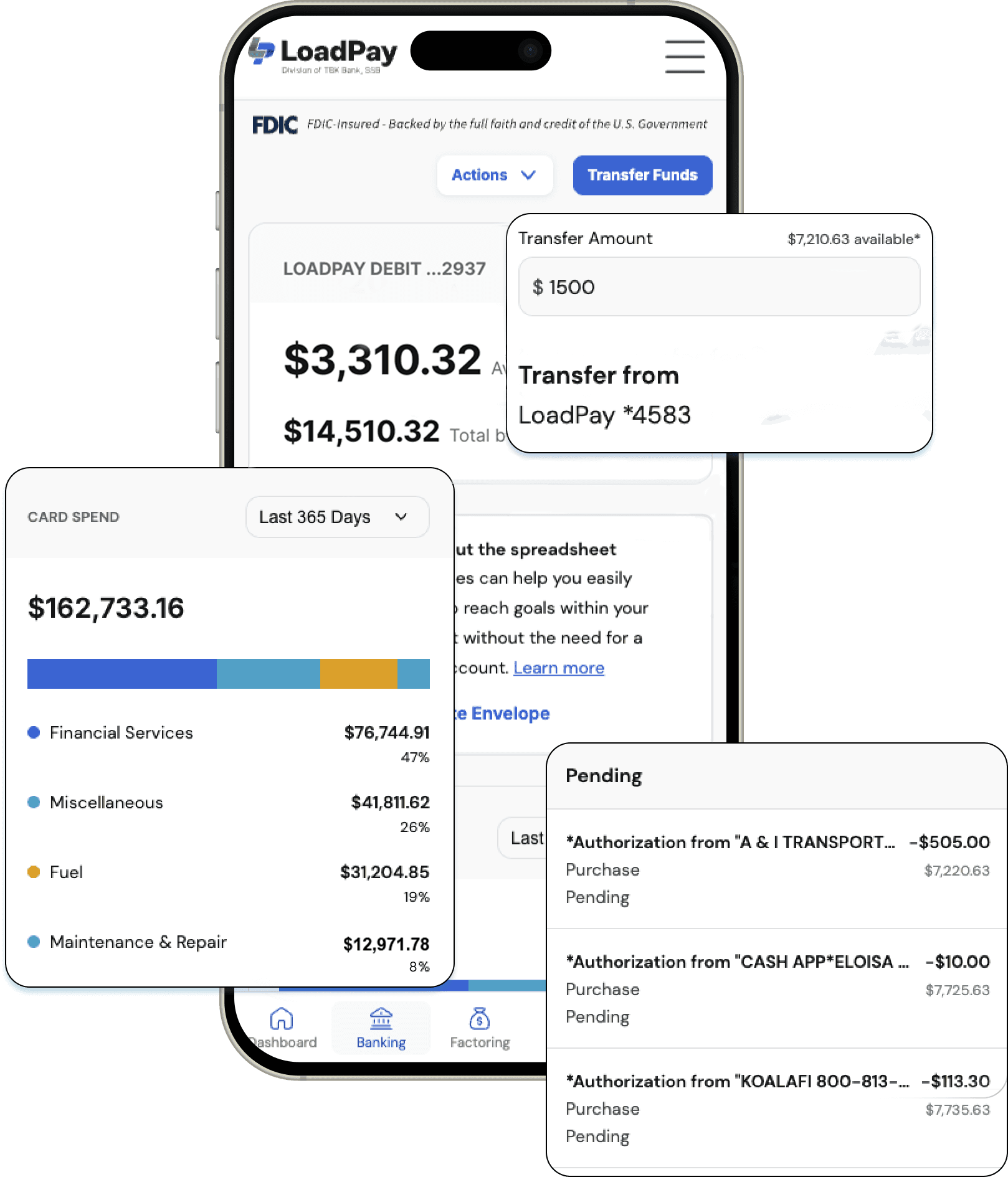 LoadPay simplify fleet expenses mock